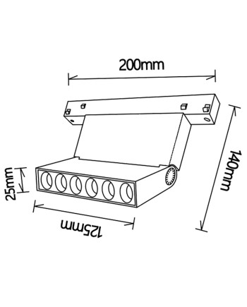 MAGNETO* FOCO LINEAL 10W BLANCO 3000K